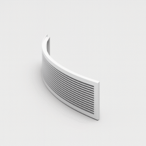 Curved Linear Grille for HVAC systems – durable aluminium air distribution grille by Air Make System India
